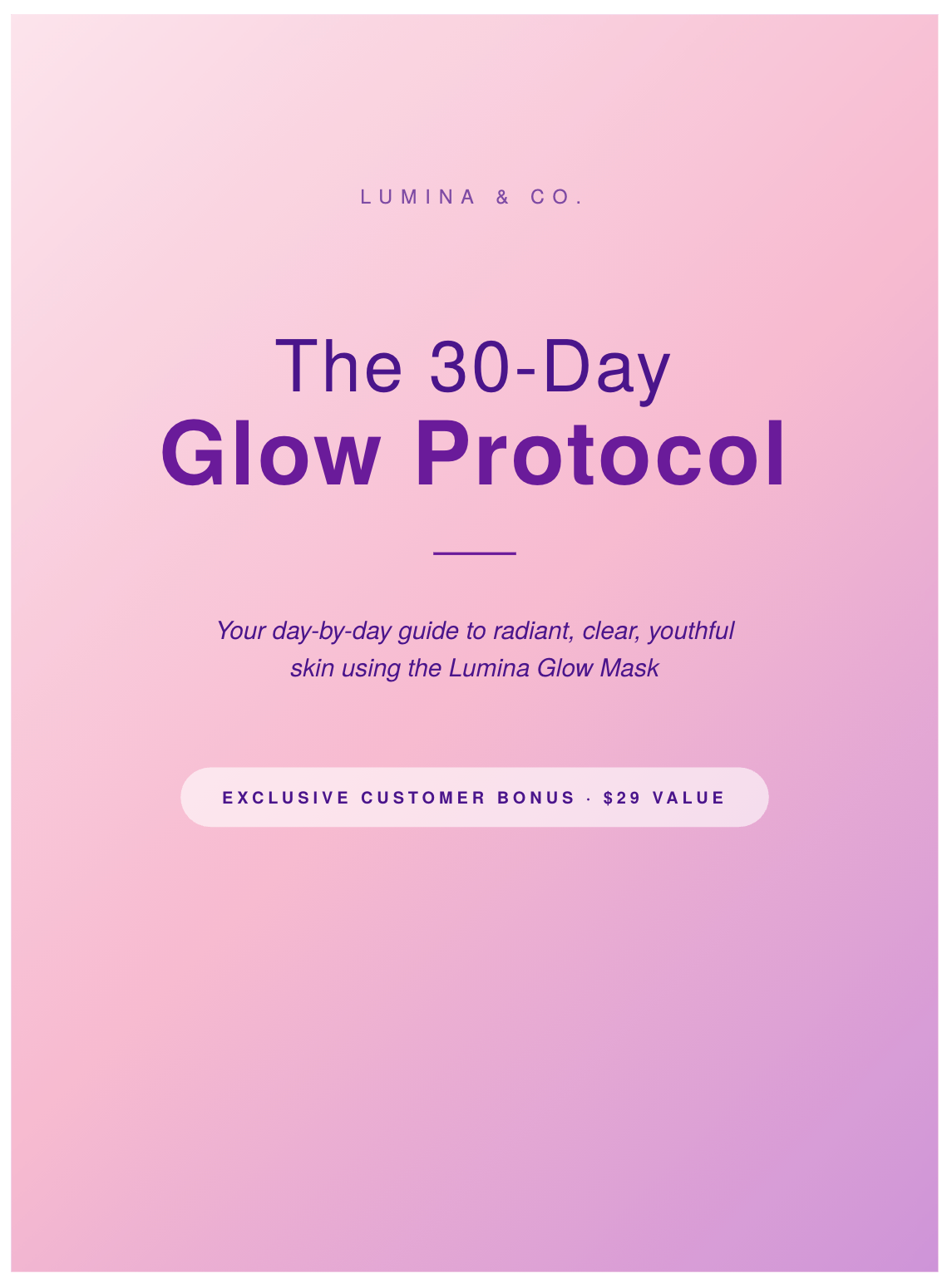 "The 30-Day Glow Protocol — Digital Guide"